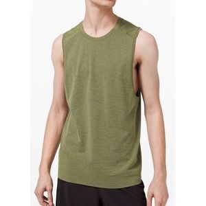 Lululemon Metal Vent Tech Tank Sleeveless 2.0 Static Stripes Black Green Lime